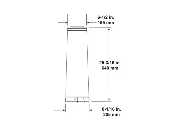 Majestic 24" DVP to SLP Pipe Adapter