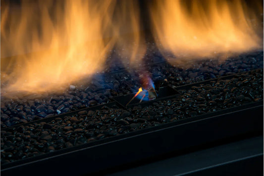 Amantii Sierra Flame Palisade 36" Deluxe See-Through Propane Gas Slim Linear Gas Fireplace | PALISADE-36-DELUXE-LP