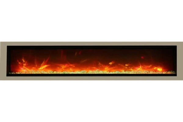 Amantii Symmetry 74" Bronze Surround for Fully Recessed or Built-in Installations | SYM-74-SURR-BRON