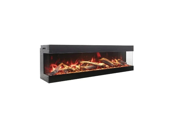 Amantii Tru View Bespoke 45" Indoor Outdoor 3 Sided Electric Fireplace | TRV-45-BESPOKE