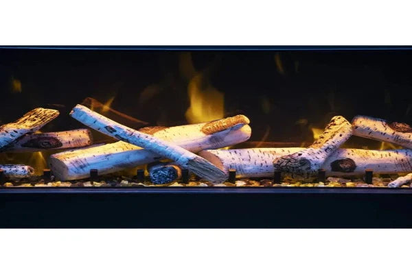 Amantii Tru View Bespoke 55" Indoor Outdoor 3 Sided Electric Fireplace | TRV-55-BESPOKE