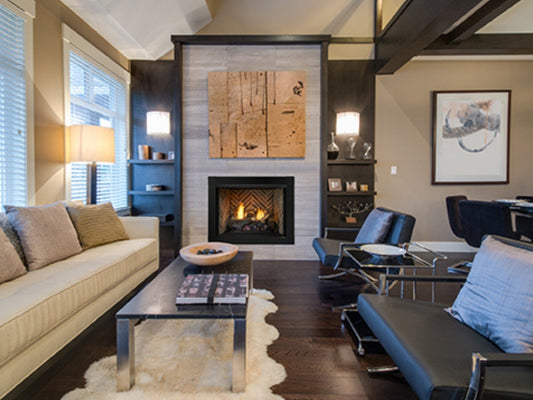 Monessen Attribute 42" Universal Circulating Vent Free Firebox with Radiant Face and Multitonal Brown Reversible Panels