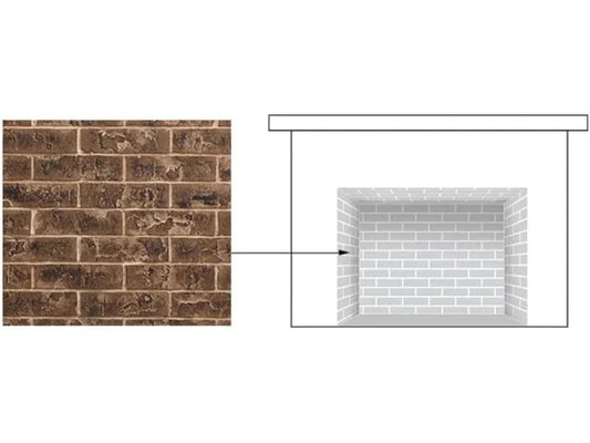 Majestic BRICKMQ36TB-B Brick Interior Panels for Marquis II Direct Vent Fireplace