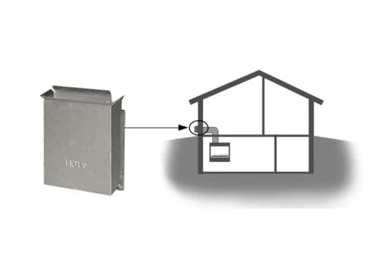 Majestic DVP Horizontal Snorkel Cap for Basement Applications