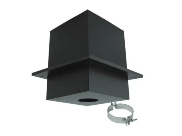 Majestic PelletVent Pro 3" Black Cathedral Ceiling Support Box