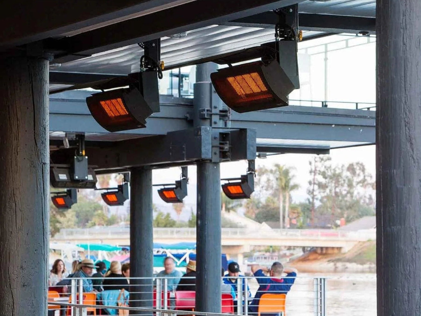 Bromic Heating 10" Gas Ceiling Mount Pole for Platium and Tungsten Gas Heater