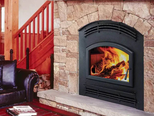 Majestic Classic Black Forged Arch Front for Pioneer III Wood Burning Fireplace