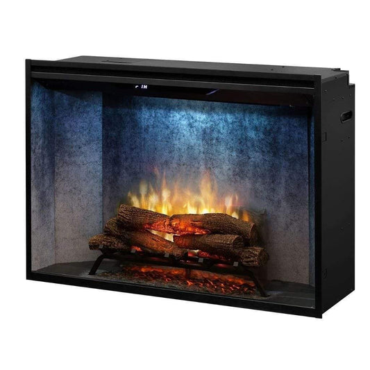 Dimplex Revillusion Weathered Concrete 42" Built-In Electric Firebox With Single Pane Glass & Plug Kit - 500002411 (RBF42WC-FG)