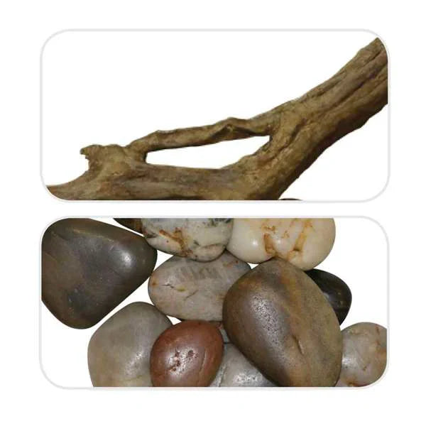 Dimplex Driftwood and River Rock Ember Bed for Nova Fireboxes