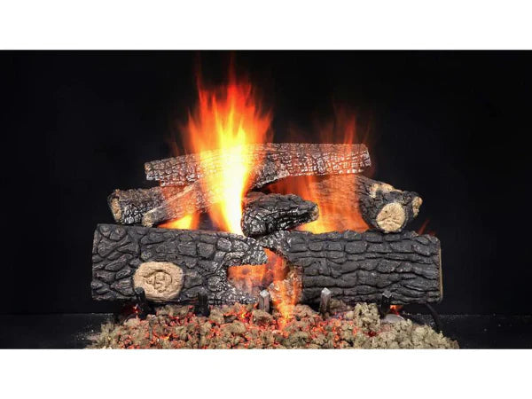 Majestic Fireside Realwood 24" 8-Piece Refractory Cement Vented Gas Log Set