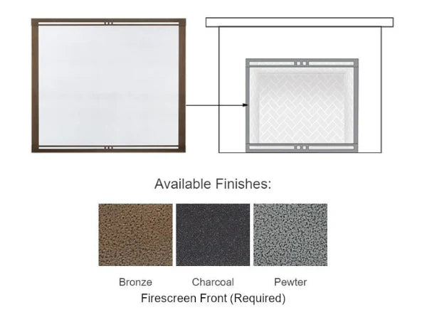 Majestic FSMQ42STNB Firescreen Front 42" New Bronze