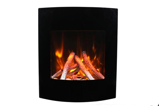 Amantii 24" Wall Mount or Built-In Indoor Outdoor Smart Electric Fireplace | WM-BI-2428-VLR-BG