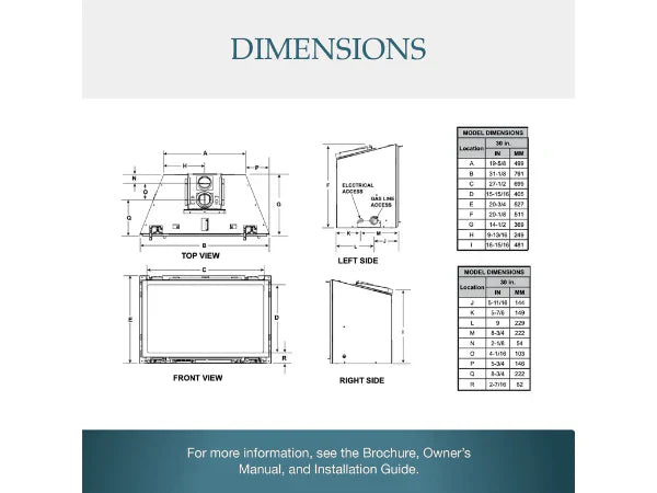 Majestic Jasper 30" Traditional Natural Gas Fireplace Insert with IPI Ignition System