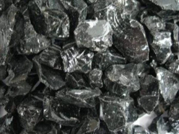 Majestic Ebony Crushed Glass Media for Twilight Modern See-Through Gas Fireplace