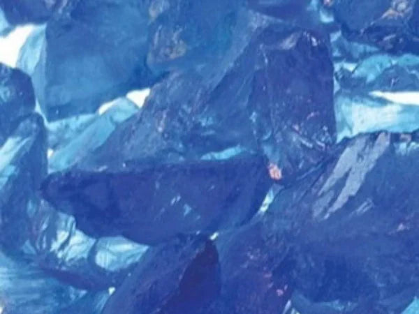 Majestic Cobalt Crushed Glass Media for Lanai Outdoor Gas Fireplace