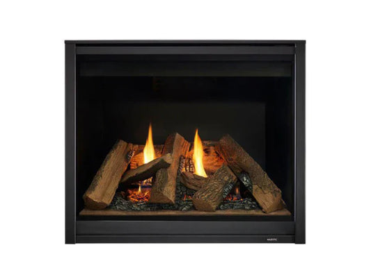 Majestic Meridian 36" Traditional Top/Rear Direct Vent Natural Gas Fireplace with IntelliFire Touch ignition System