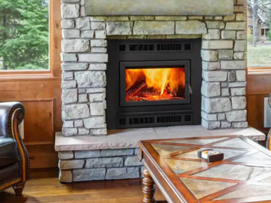 Majestic Mission Classic Black Rectangular Front for Pioneer III Wood Burning Fireplace