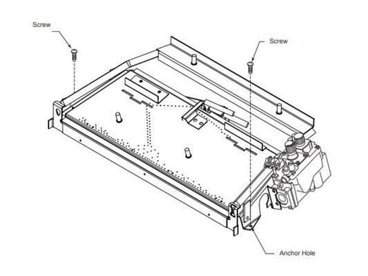 Monessen Natural Blaze 18" Natural Gas IPI Burner IntelliFire Plus Ignition