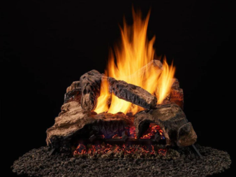 Majestic Duzy 2 18"/24" 4-Piece Fiber Ceramic Vented Gas Log Set