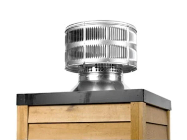 Majestic Round termination cap with storm collar for SL400 Series Pipe