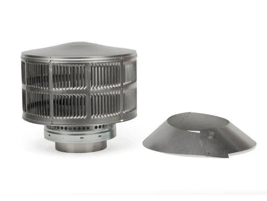 Majestic TR344 Round Vertical Venting Wood Telescoping Termination Cap SL300 Series Pipe