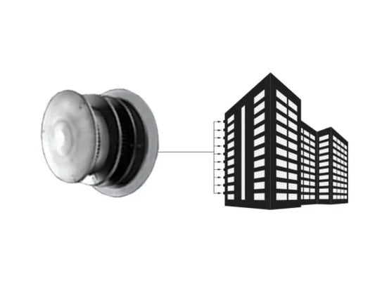 Majestic SLP Horizontal High Rise Termination Cap with Wall Firestop