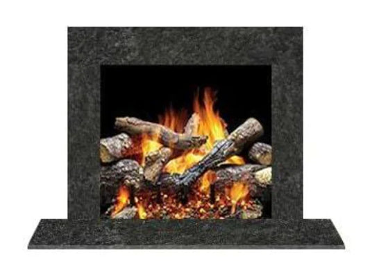 Majestic MBSGMS2PK1 Set 2 Single-Pack Steel Gray Granite Stone Surround