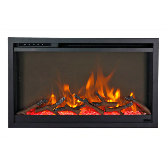 Amantii Traditional Xtraslim 33" Smart Electric Fireplace | TRD-33-XS