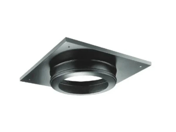 Majestic PelletVent Pro 3" - 4" Black Ceiling Support/Wall Thimble Cover