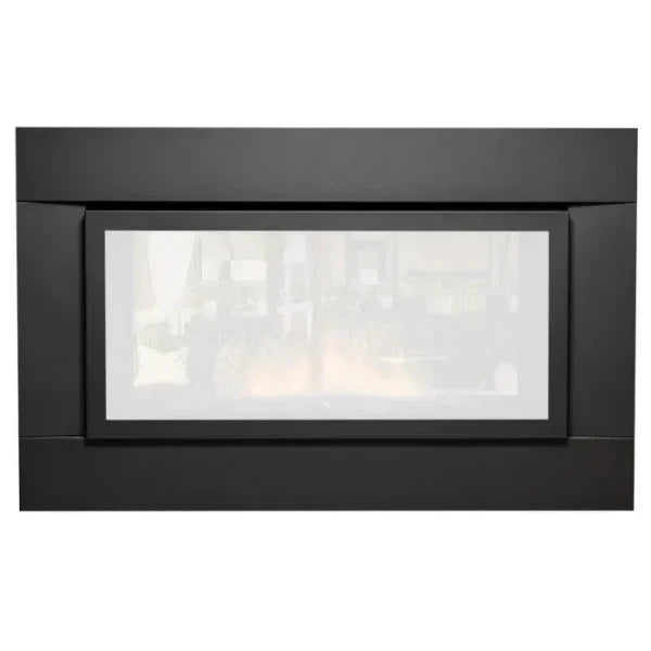 Amantii Sierra Flame 30" Black 3-Sided Surround For Abbot Fireplace | ABBOT-30-BLK-28