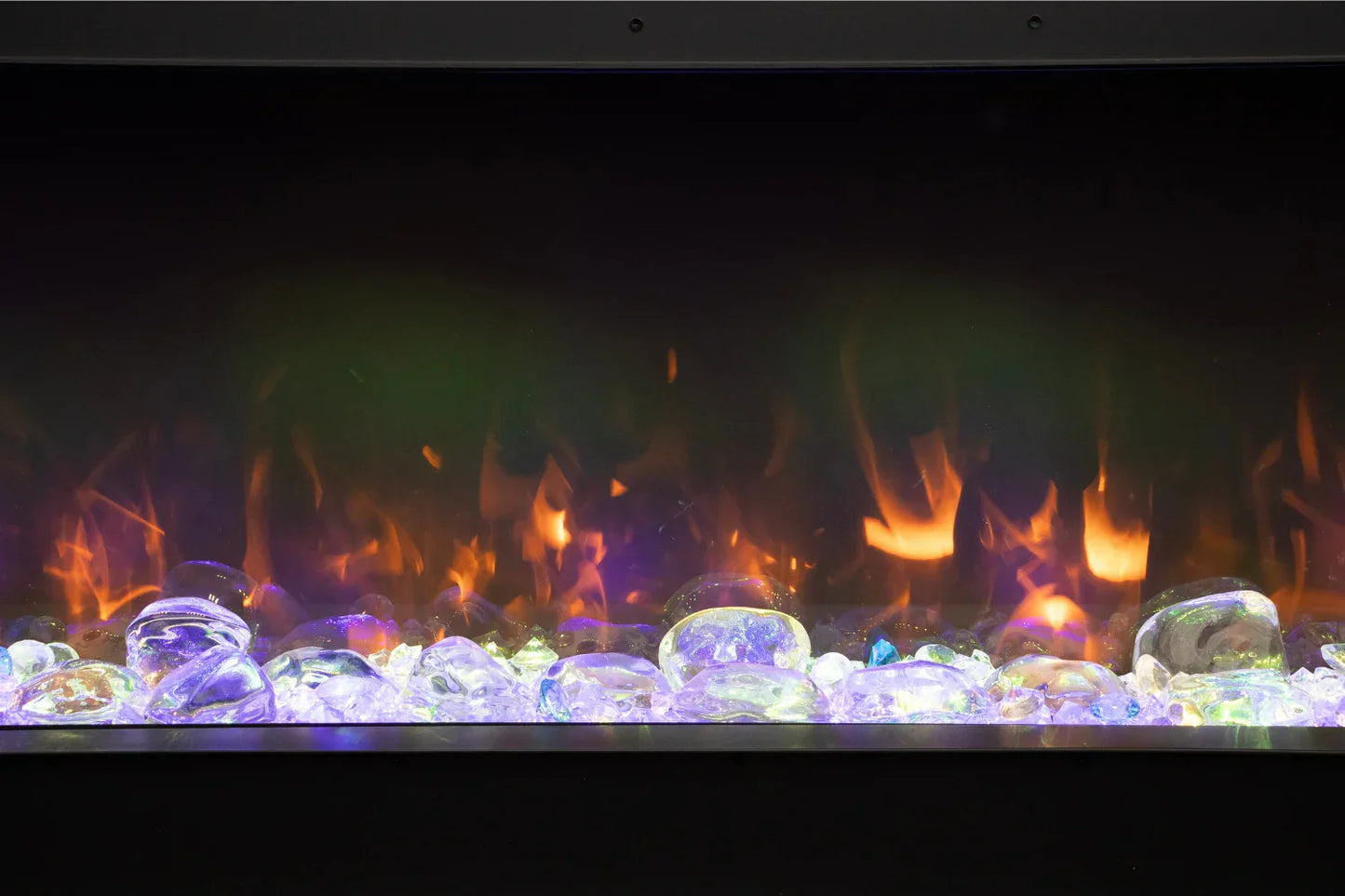 Remii BAY SLIM 30" Indoor/Outdoor 3-Sided Smart Electric Fireplace | 30-BAY-SLIM