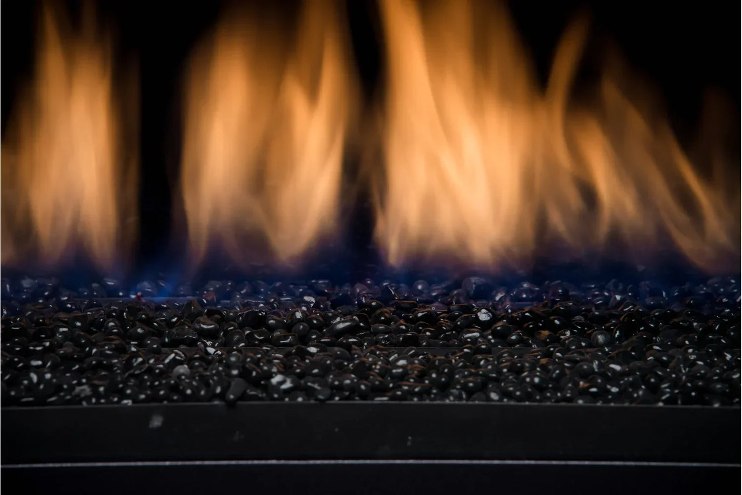 Amantii Sierra Flame Palisade 36" Deluxe See-Through Propane Gas Slim Linear Gas Fireplace | PALISADE-36-DELUXE-LP