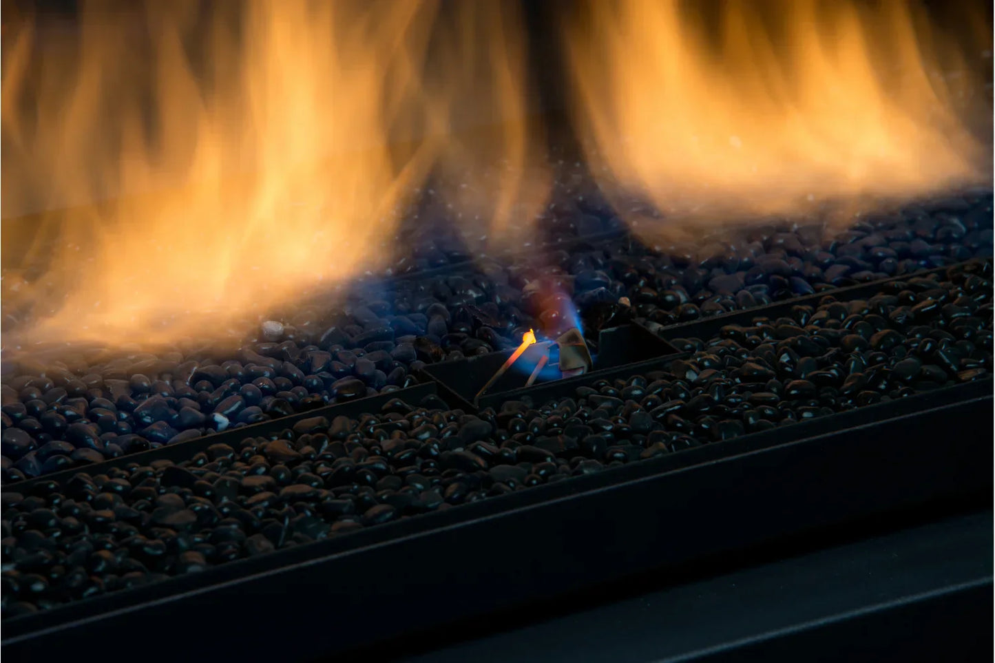 Amantii Sierra Flame Palisade 36" See-Through Propane Direct Vent Linear Gas Fireplace | PALISADE-36-LP