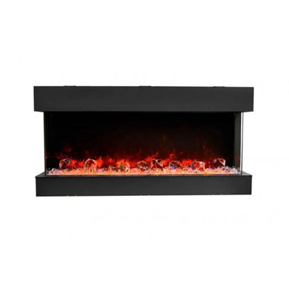 Amantii Trv View Slim Lumina 50" Indoor Outdoor 3 Sided Smart Electric Fireplace | 50-TRV-SLIM-LUMINA