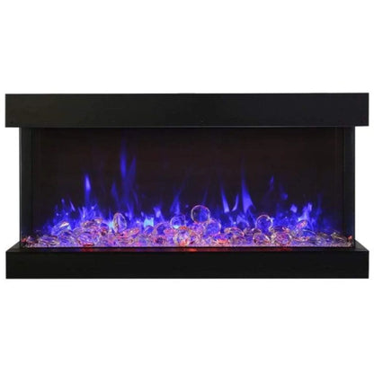 Amantii Tru View Extra Tall 40" Indoor Outdoor WiFi Enabled 3 Sided Electric Fireplace | 40-TRV-XT-XL