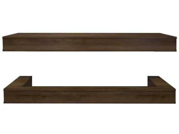 Modern Flames Driftwood Grey Studio Suite Premium Wall Mounted Cabinet for 80" Landscape Pro Multi Fireplace