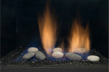 Amantii Sierra Flame Abbot 30" Propane Direct Vent Gas Fireplace Insert With Black Panel | ABBOT-30PG-DELUXE-LP