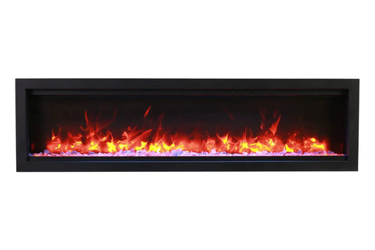 Remii Smart Electric 100" Indoor/Outdoor Full Frame Built-in Electric Fireplace | WM-100