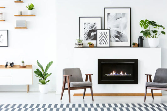 Amantii Sierra Flame Boston 36" direct vent liquid Propane linear fireplace | BOSTON-36-LP-EI