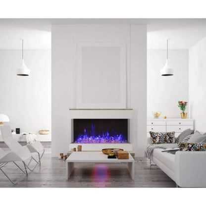 Amantii Tru View Extra Tall 50" Indoor Outdoor WiFi Enabled 3 Sided Electric Fireplace | 50-TRV-XT-XL