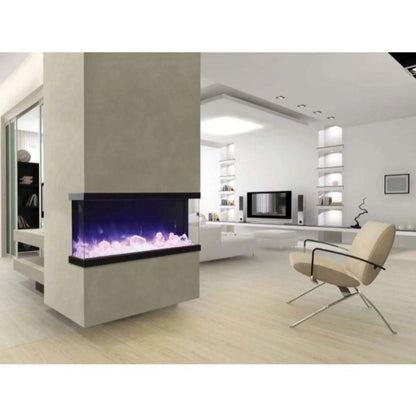 Amantii Tru View Extra Tall 50" Indoor Outdoor WiFi Enabled 3 Sided Electric Fireplace | 50-TRV-XT-XL