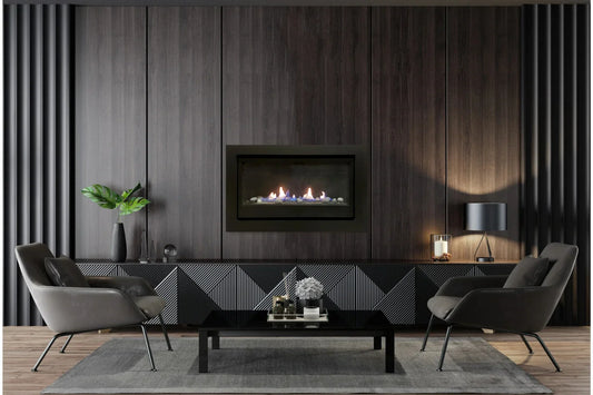 Amantii Sierra Flame Boston 36" direct vent liquid Propane linear fireplace | BOSTON-36-LP-EI