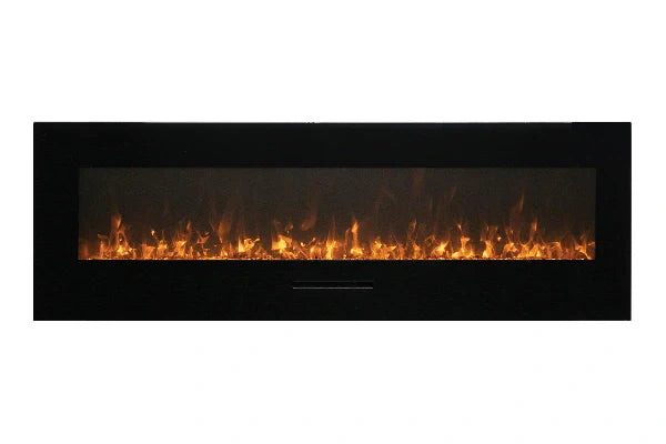 Amantii 60" Wall Mount or Flush Mount Indoor Outdoor Smart Electric Fireplace | WM-FM-60-7023-BG
