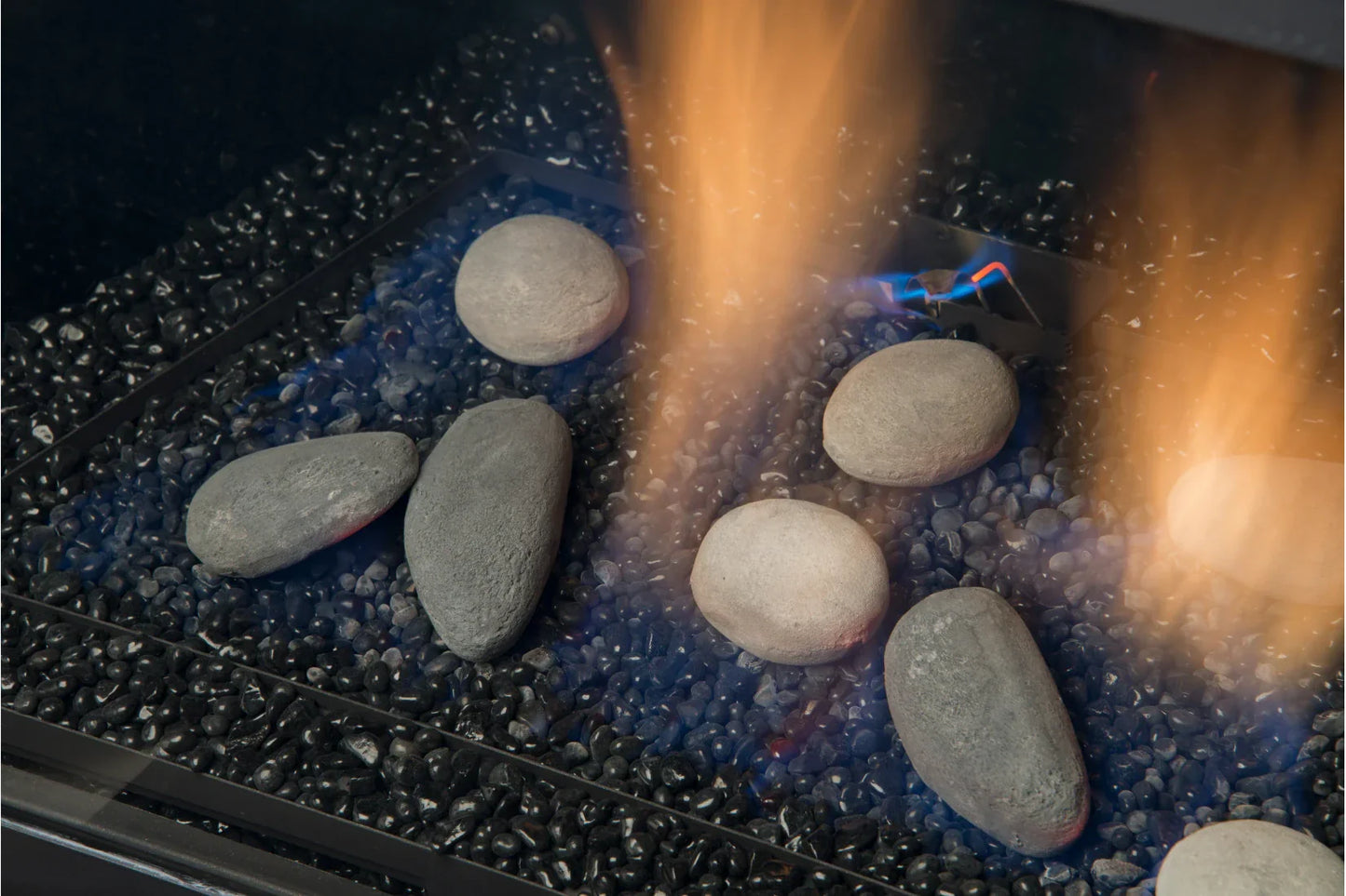 Amantii Sierra Flame Abbot 30" Natural Gas Direct Vent Gas Fireplace Insert With Ceramic Brick Panel | ABBOT-30BL-DELUXE-NG