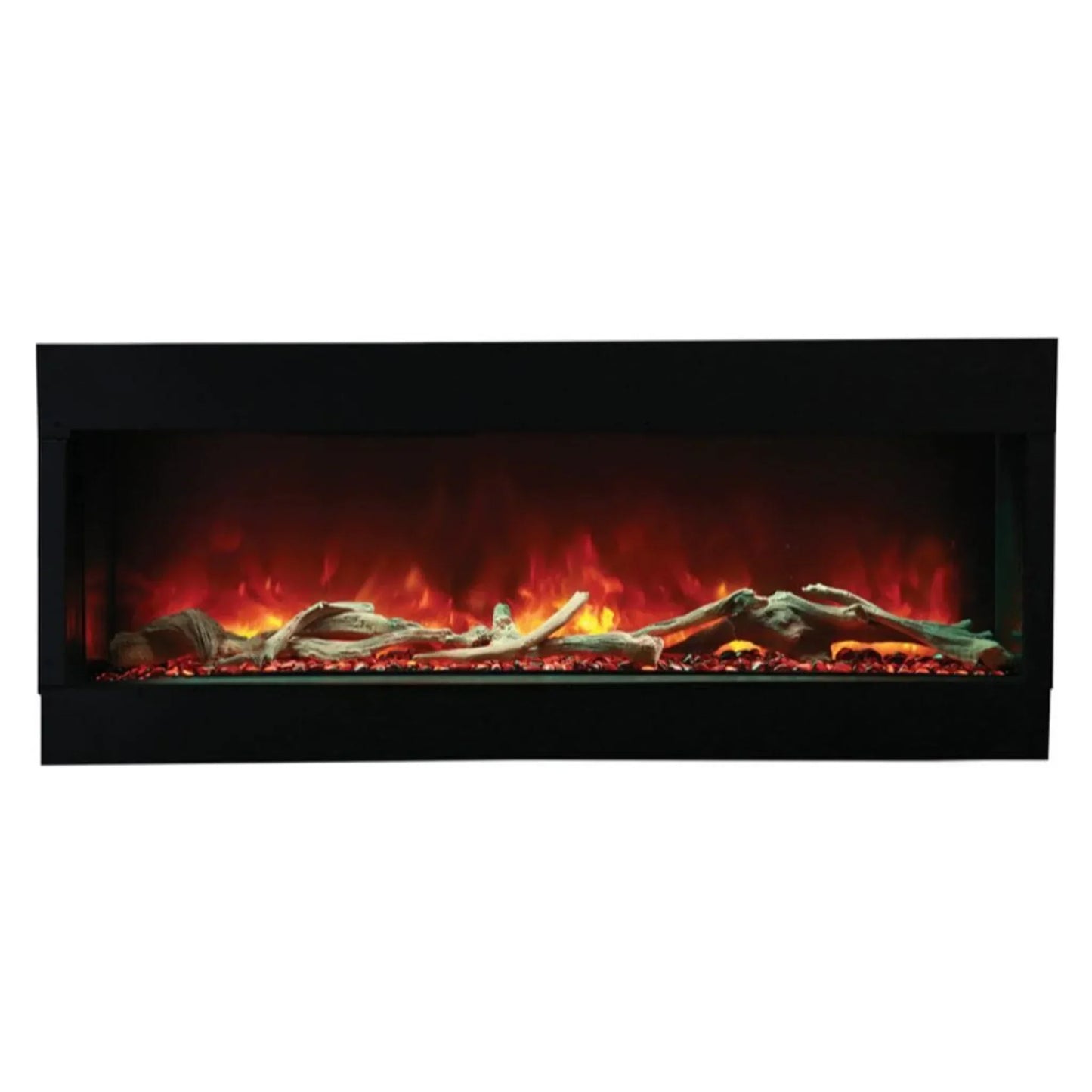 Amantii Tru View Deep 60" Indoor Outdoor 3 Sided Smart Electric Fireplace | 60-TRU-VIEW-XL