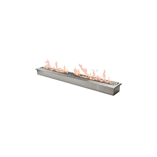 The Bio Flame 60" Stainless Steel Ethanol Fireplace Burner
