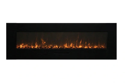 Amantii 34" Wall Mount or Flush Mount Indoor Outdoor Smart Electric Fireplace | WM-FM-34-4423-BG