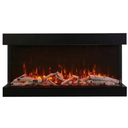 Amantii Tru View Extra Tall Lumina 88" Indoor Outdoor WiFi Enabled 3 Sided Electric Fireplace | 88-TRV-XT-XL-LUMINA
