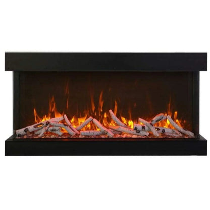 Amantii Tru View Extra Tall Lumina 88" Indoor Outdoor WiFi Enabled 3 Sided Electric Fireplace | 88-TRV-XT-XL-LUMINA