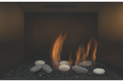 Amantii Sierra Flame Abbot 30" Propane Direct Vent Gas Fireplace Insert With Black Panel | ABBOT-30PG-DELUXE-LP